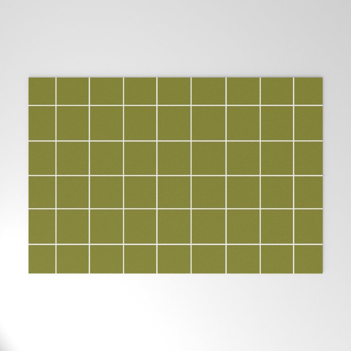 Grid (Matcha Green) Welcome Mat Gallery Image 1
