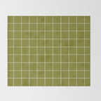 Grid (Matcha Green) Throw Blanket Gallery Image 2