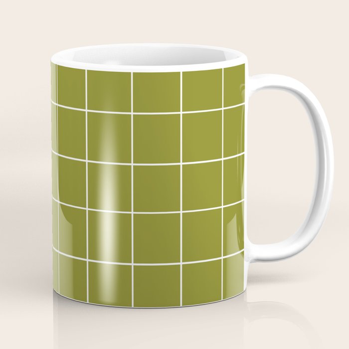 Grid (Matcha Green) Coffee Mug Gallery Image 1