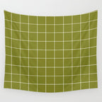 Grid (Matcha Green) Wall Tapestry Gallery Image 4