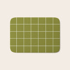 Grid (Matcha Green) Bath Mat Gallery Image 1