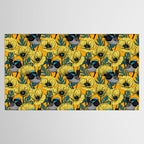 Fairy wren and poppies in yellow Tablecloth Gallery Image 2