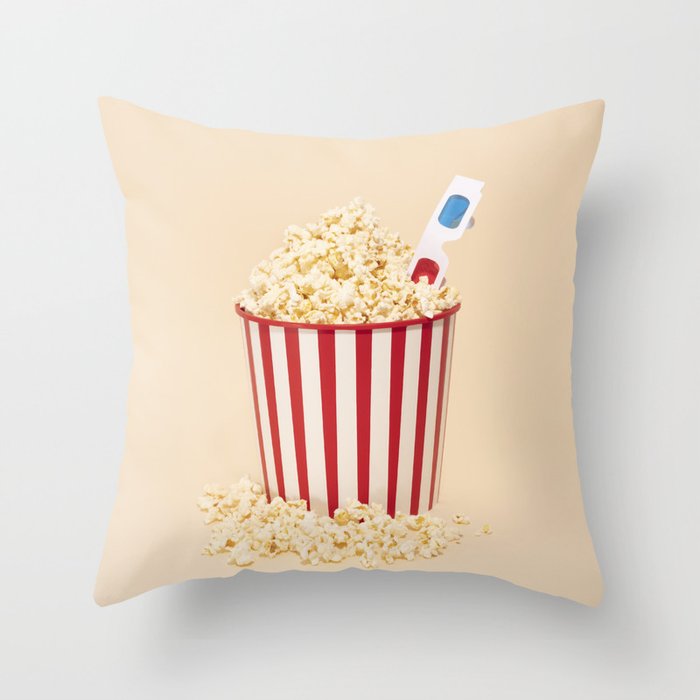 3D movie time Throw Pillow Gallery Image 1