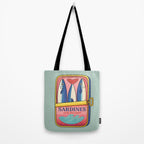 Tin of Love - Sardines in a Can with Heart Tail Tote Bag Gallery Image 2