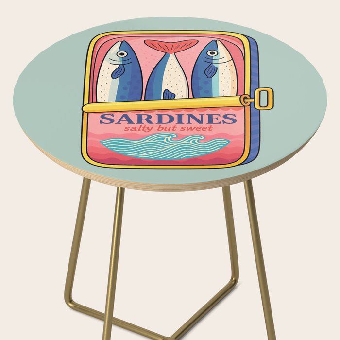 Tin of Love - Sardines in a Can with Heart Tail Side Table Gallery Image 2