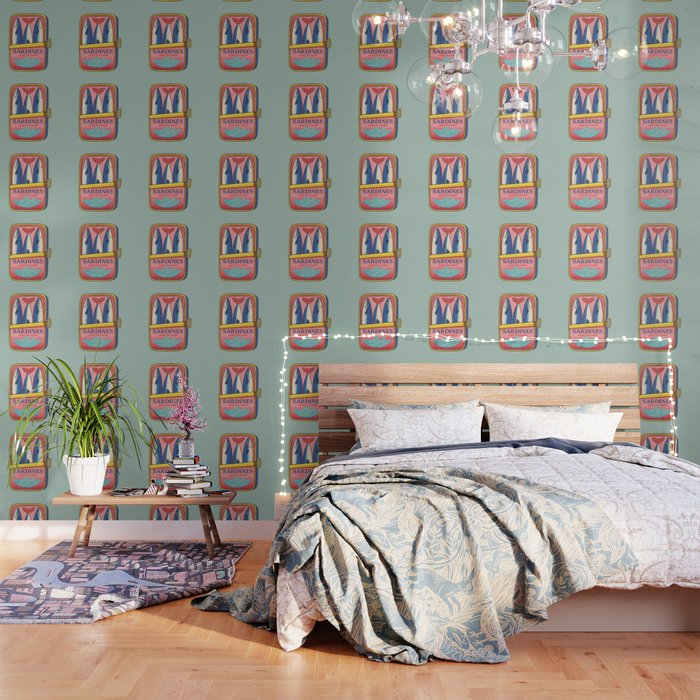 Tin of Love - Sardines in a Can with Heart Tail Wallpaper Gallery Image 1