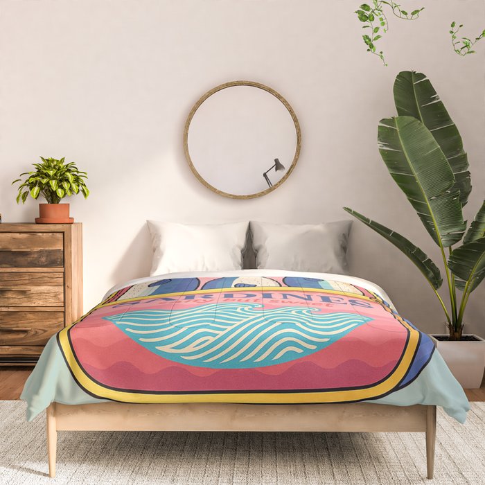 Tin of Love - Sardines in a Can with Heart Tail Comforter Gallery Image 3