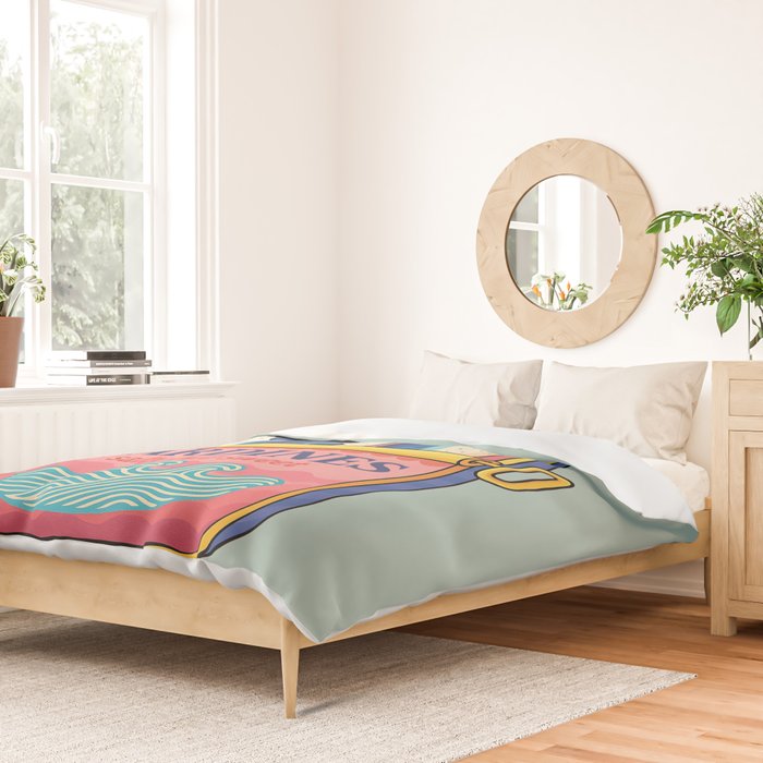 Tin of Love - Sardines in a Can with Heart Tail Duvet Cover Gallery Image 2
