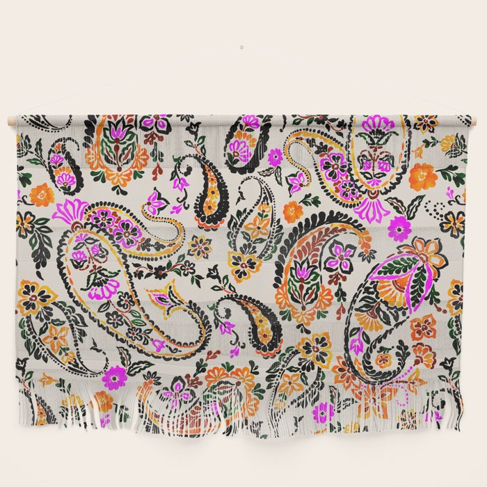 Vibrant paisley print Wall Hanging Gallery Image 1