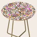 Vibrant paisley print Side Table Gallery Image 2