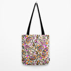 Vibrant paisley print Tote Bag Gallery Image 2