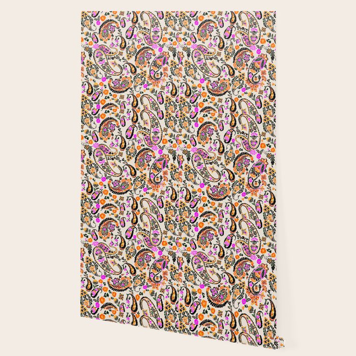Vibrant paisley print Wallpaper Gallery Image 2