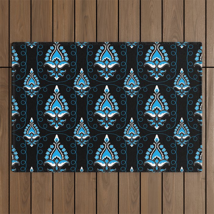 Ocean Bloom Outdoor Rug Gallery Image 1