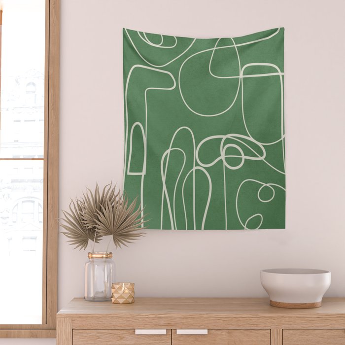 Lines in Space 7 Wall Tapestry Gallery Image 2