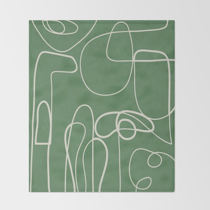 Lines in Space 7 Throw Blanket Gallery Image 2