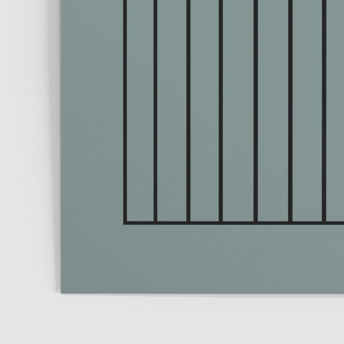 Minimal Arch XLV Neutral Teal Modern Geometric Lines Poster Gallery Image 3