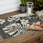Minimal Botanica 1 Outdoor Rug Gallery Image 2