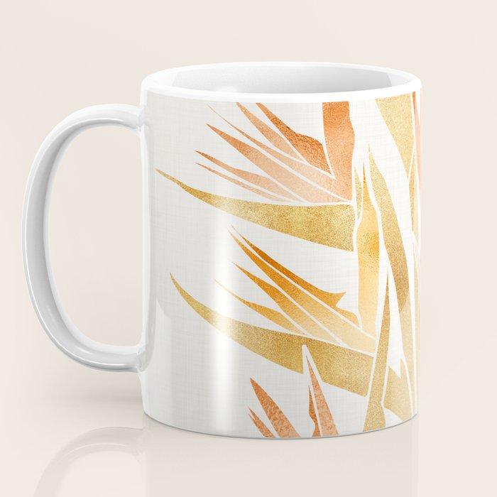 Metallic Gold Bird of Paradise Coffee Mug Gallery Image 3