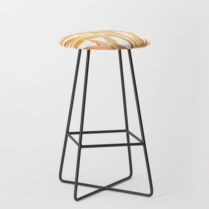 Metallic Gold Bird of Paradise Stool Gallery Image 1