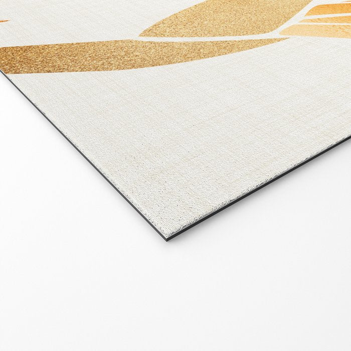 Metallic Gold Bird of Paradise Welcome Mat Gallery Image 2