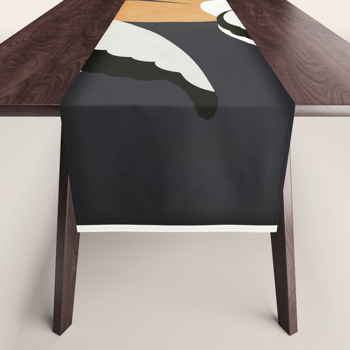 Two Abstract Birds I Table Runner Gallery Image 1