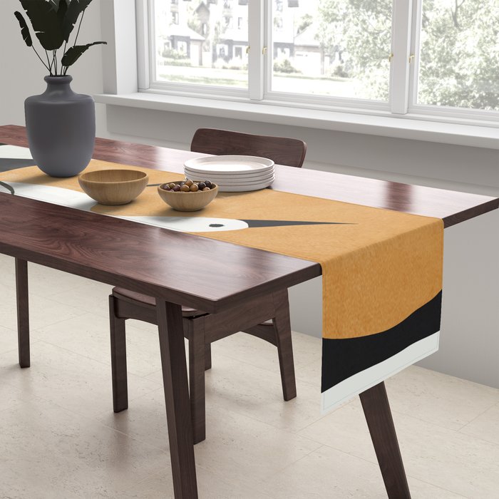 Two Abstract Birds I Table Runner Gallery Image 2