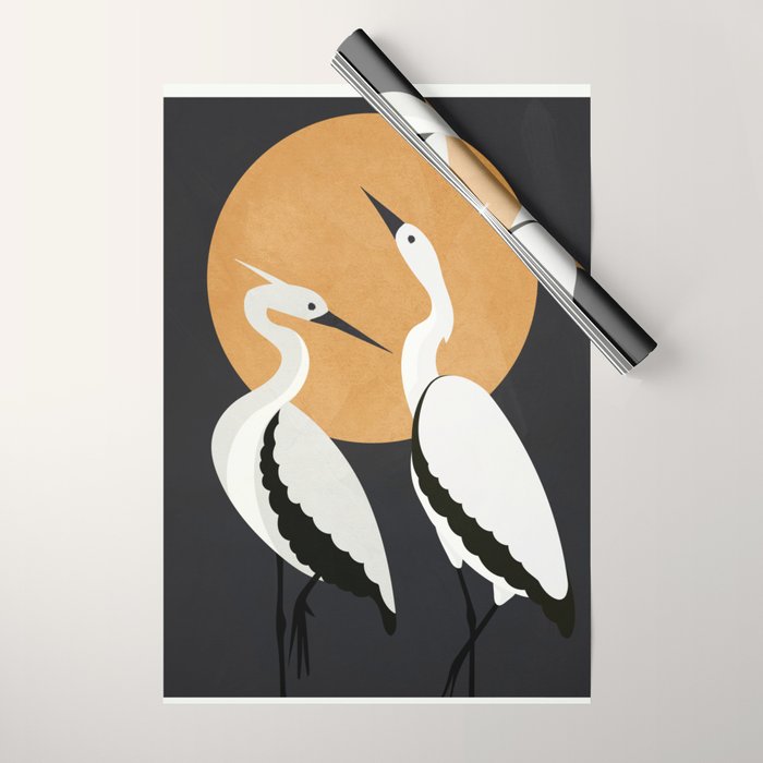 Two Abstract Birds I Wrapping Paper Gallery Image 1