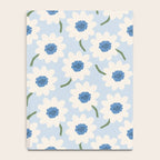 Flower field - charming blue Notebook Gallery Image 4