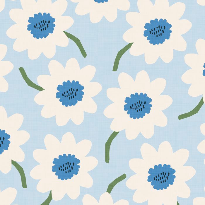 Flower field - charming blue Coffee Mug Gallery Image 2