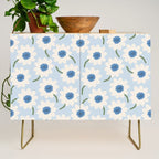 Flower field - charming blue Credenza Gallery Image 1