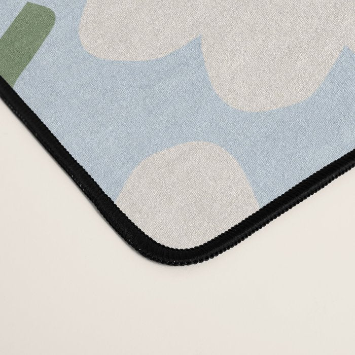 Flower field - charming blue Desk Mat Gallery Image 4