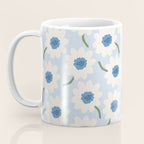 Flower field - charming blue Coffee Mug Gallery Image 3
