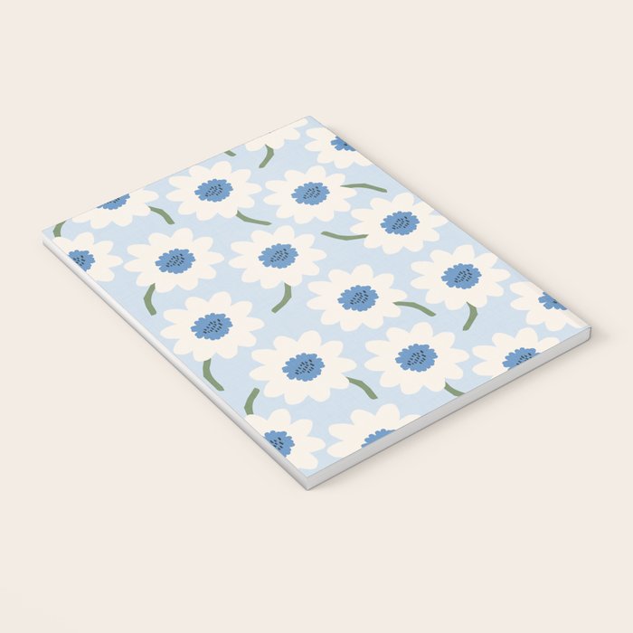 Flower field - charming blue Notebook Gallery Image 3