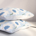 Flower field - charming blue Pillow Sham Gallery Image 3