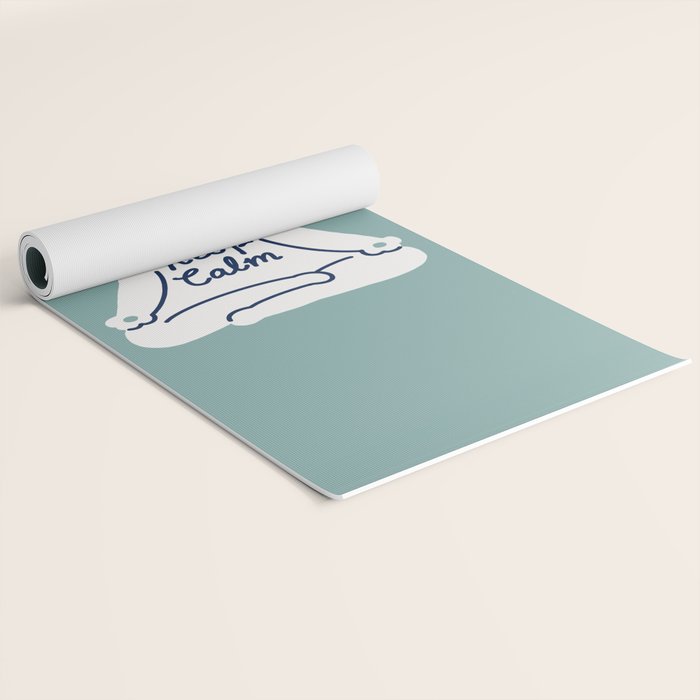 Keep Calm Cat Yoga Mat Gallery Image 2