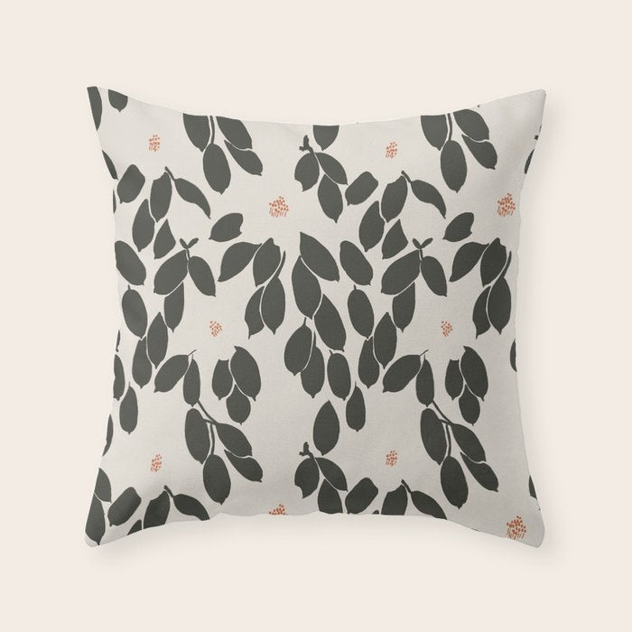 Zooey Magnolia Throw Pillow Gallery Image 1