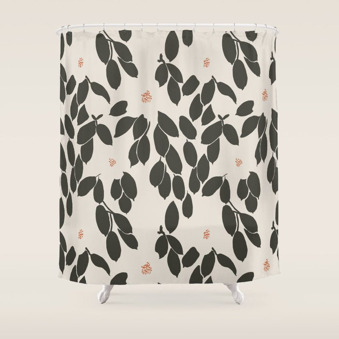Zooey Magnolia Shower Curtain Gallery Image 1