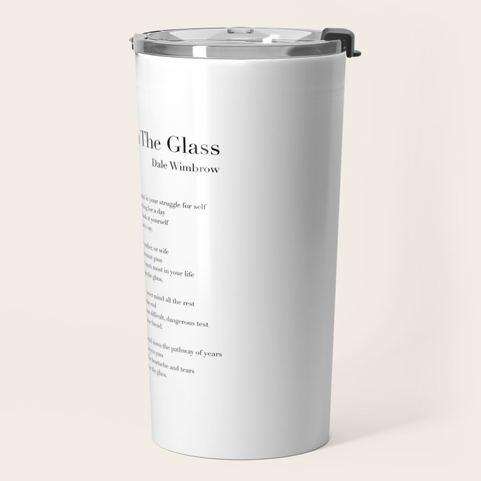 The Man In The Glass by Dale Wimbrow Travel Mug Gallery Image 2