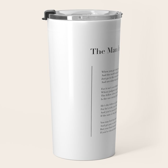 The Man In The Glass by Dale Wimbrow Travel Mug Gallery Image 3