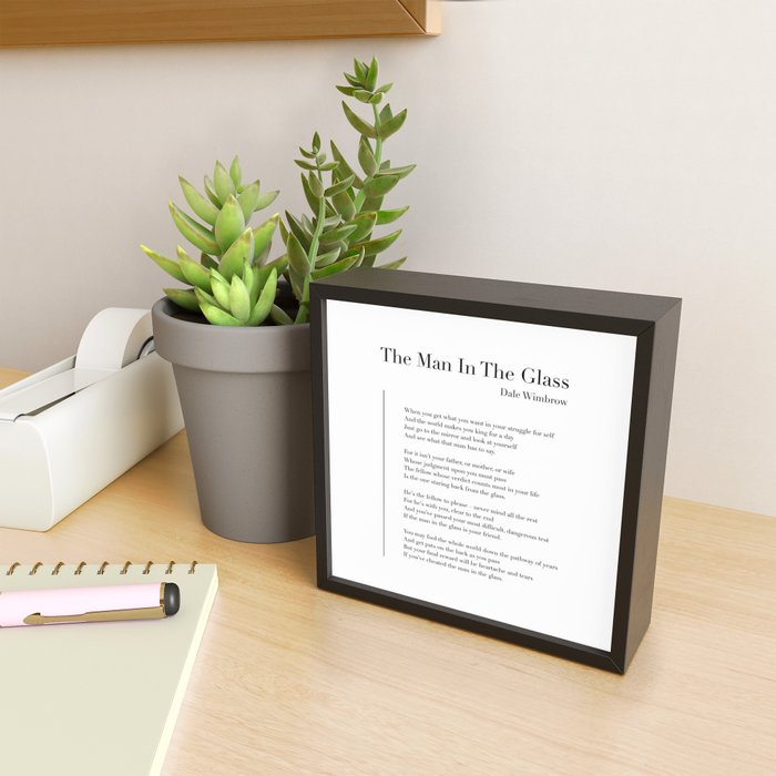 The Man In The Glass by Dale Wimbrow Mini Art Print Gallery Image 2