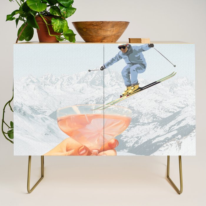 Apres Ski Cocktail Collage Winter Edition Credenza Gallery Image 1