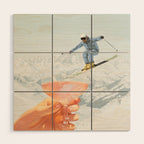 Apres Ski Cocktail Collage Winter Edition Wood Wall Art Gallery Image 1
