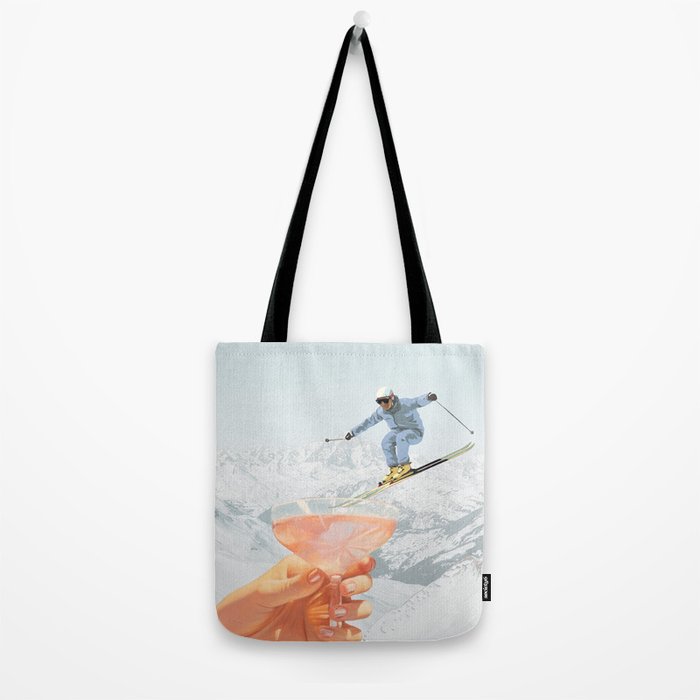 Apres Ski Cocktail Collage Winter Edition Tote Bag Gallery Image 2