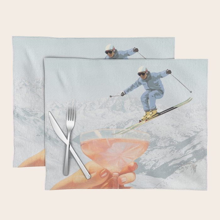 Apres Ski Cocktail Collage Winter Edition Placemat Gallery Image 1