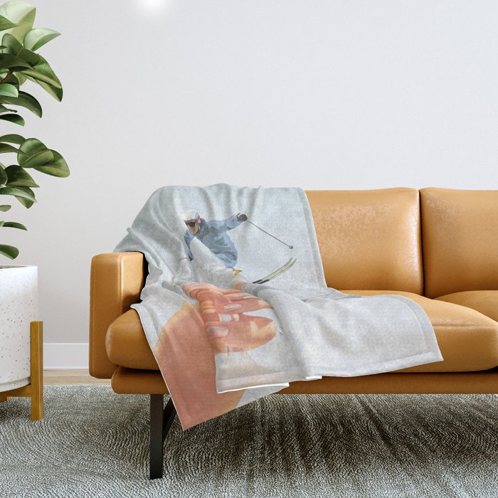 Apres Ski Cocktail Collage Winter Edition Throw Blanket Gallery Image 1