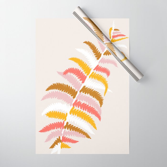 fall fern Wrapping Paper Gallery Image 1