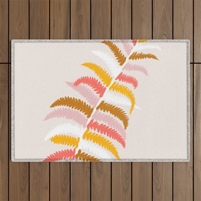 fall fern Outdoor Rug Gallery Image 1