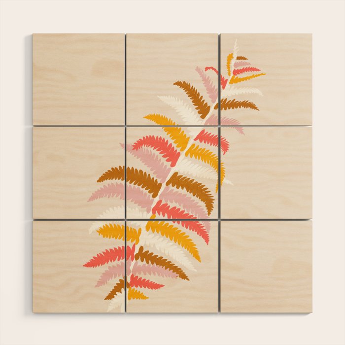 fall fern Wood Wall Art Gallery Image 1
