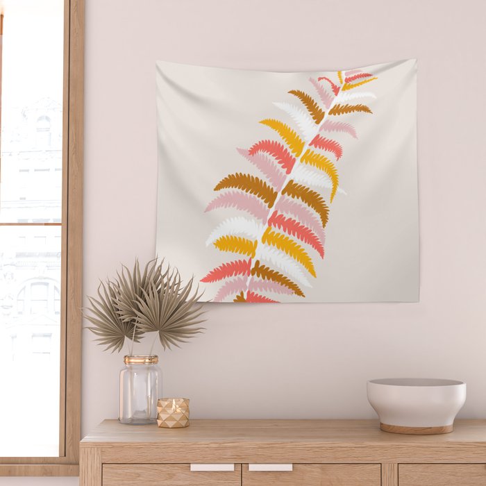 fall fern Wall Tapestry Gallery Image 2