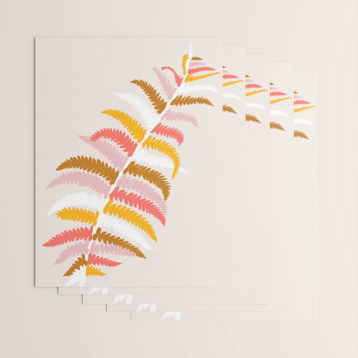 fall fern Wrapping Paper Gallery Image 3